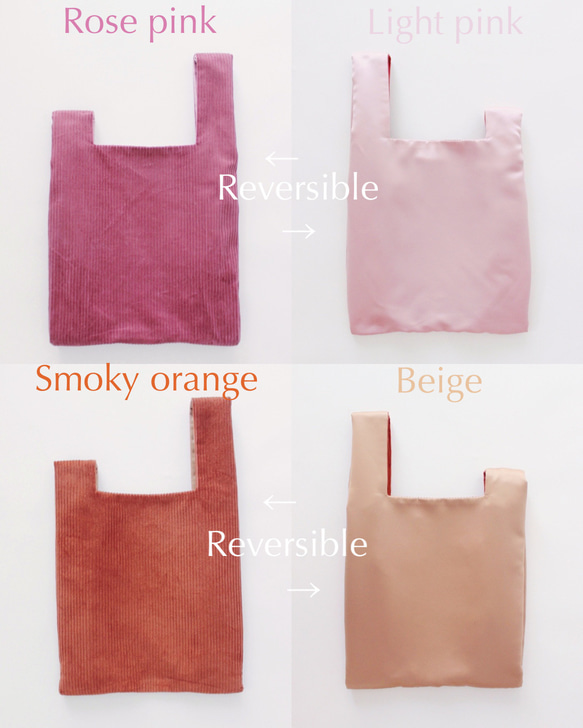 ◆リバーシブル ノットバッグ【Knot  bag】4 color  Small,Large 11枚目の画像
