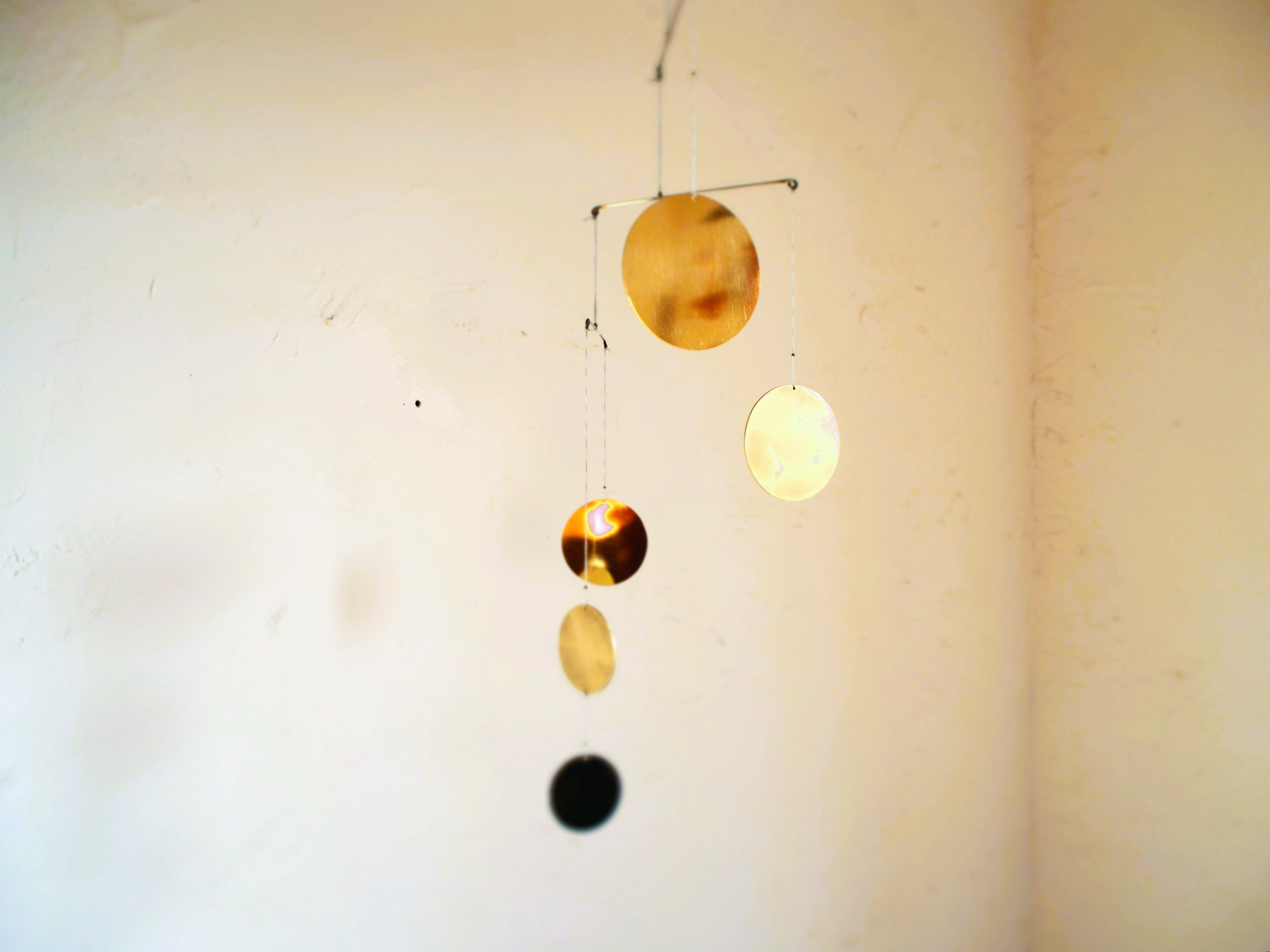 真鍮モビール円5PT