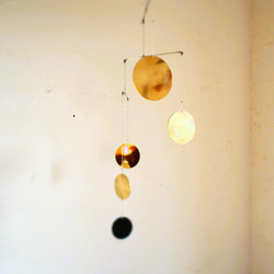 真鍮モビール円5PT 3枚目の画像