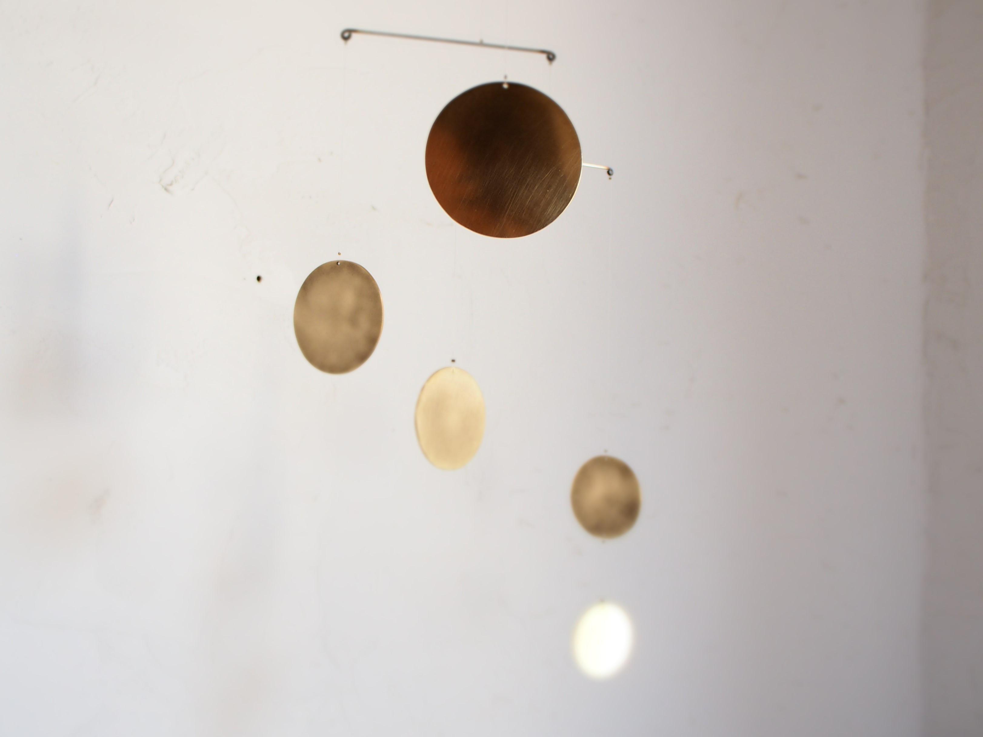 真鍮モビール円5PT