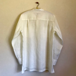 リネン　デタッチャブルカラーのシャツ【リネン2023】 5枚目の画像