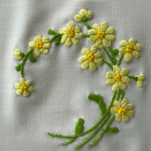 ランチョンマット　NO ／ハンドメイド／ゆう婆ばの手刺繍品 手刺繍ランチョンマット その他インテリア雑貨 m&d 通販 15854979