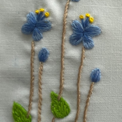 ランチョンマット　NO ／ハンドメイド／ゆう婆ばの手刺繍品 手刺繍ランチョンマット その他インテリア雑貨 m&d 通販 15854979