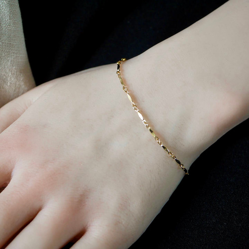 CROSSING STAR & MOON BRACELET(2JU0297)K10 ブレスレット