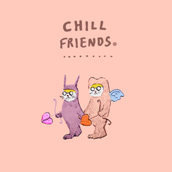 Originalスマホケース「CHILL FRIENDS_天使と悪魔」 2枚目の画像