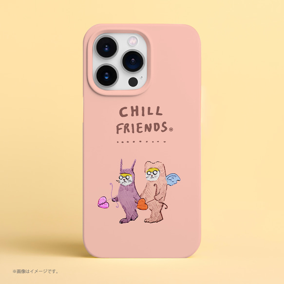 Originalスマホケース「CHILL FRIENDS_天使と悪魔」 1枚目の画像