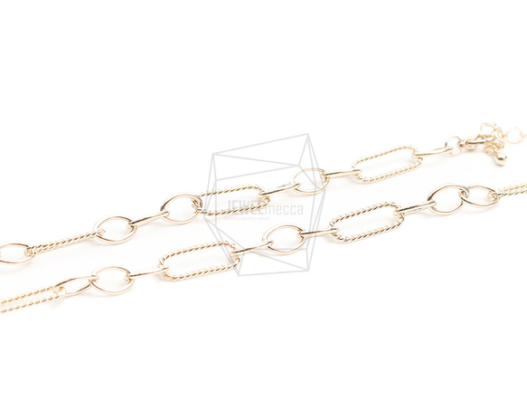CHN-085-G【1個入り】ネックレスチェーン, Chains necklace 3枚目の画像