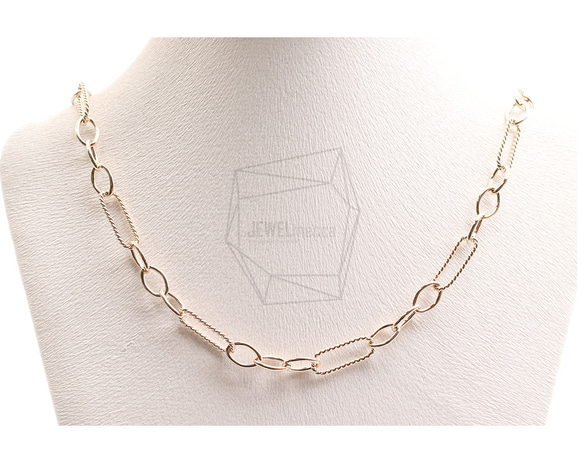 CHN-085-G【1個入り】ネックレスチェーン, Chains necklace 5枚目の画像