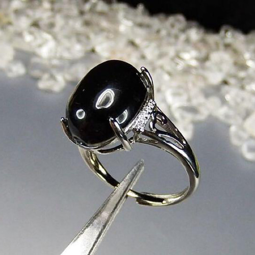 【Moon Magic】Loveliness ブラックオブシディアンリング Black Obsidian Ring - Nymph – Moon Magic