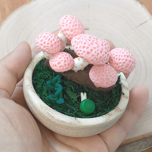 きのこ みつけた ホシアンズタケ ポリマークレイ その他インテリア雑貨