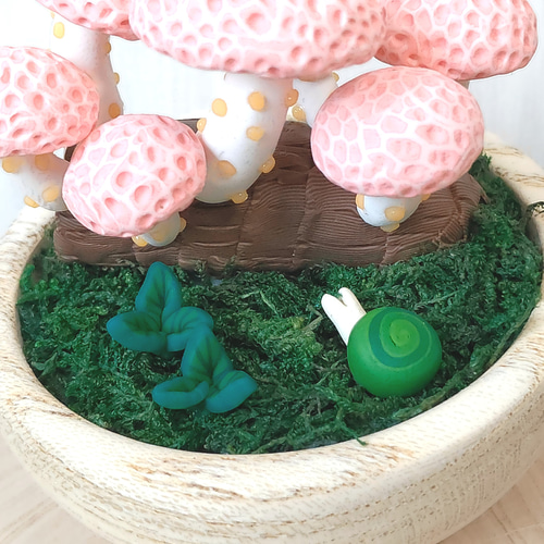 きのこ みつけた ホシアンズタケ ポリマークレイ その他インテリア雑貨