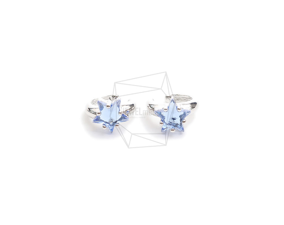 ERG-2385-R【2個入り】スターラウンドイヤーカフ/Star Round Earcuffs Earrings 1枚目の画像