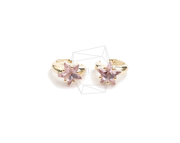 ERG-2386-G【2個入り】スターラウンドイヤーカフ/Star Round Earcuffs Earrings 1枚目の画像