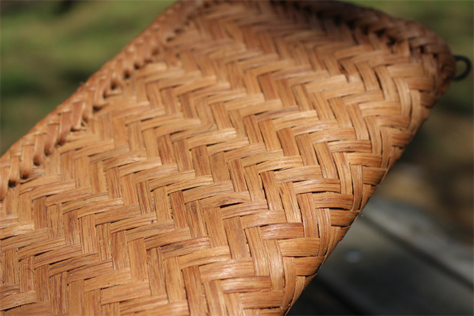 98200 長財布　山葡萄 籠 バッグ  小銭入れ　ポーチ財布 山葡萄かごバッグ カード入れ レザー 牛革 ハンドメイド