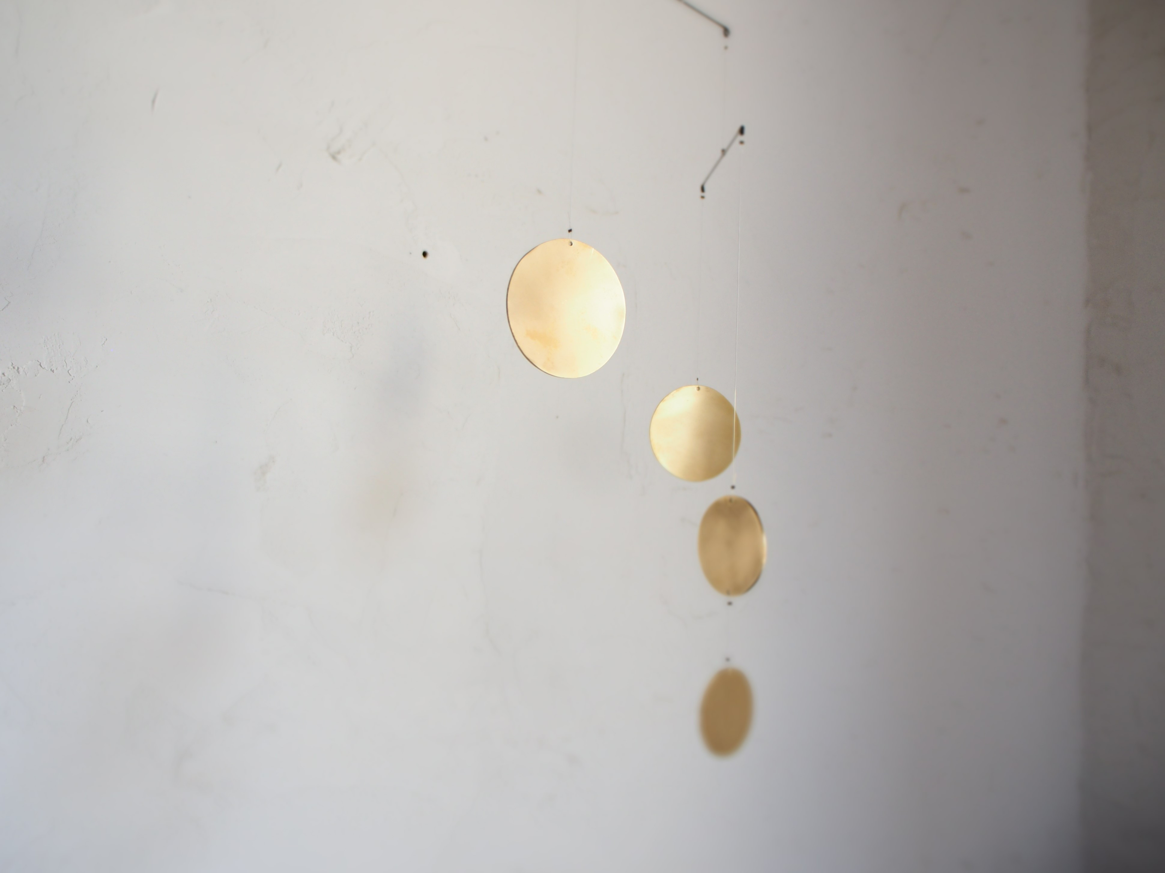 真鍮モビール円4PT