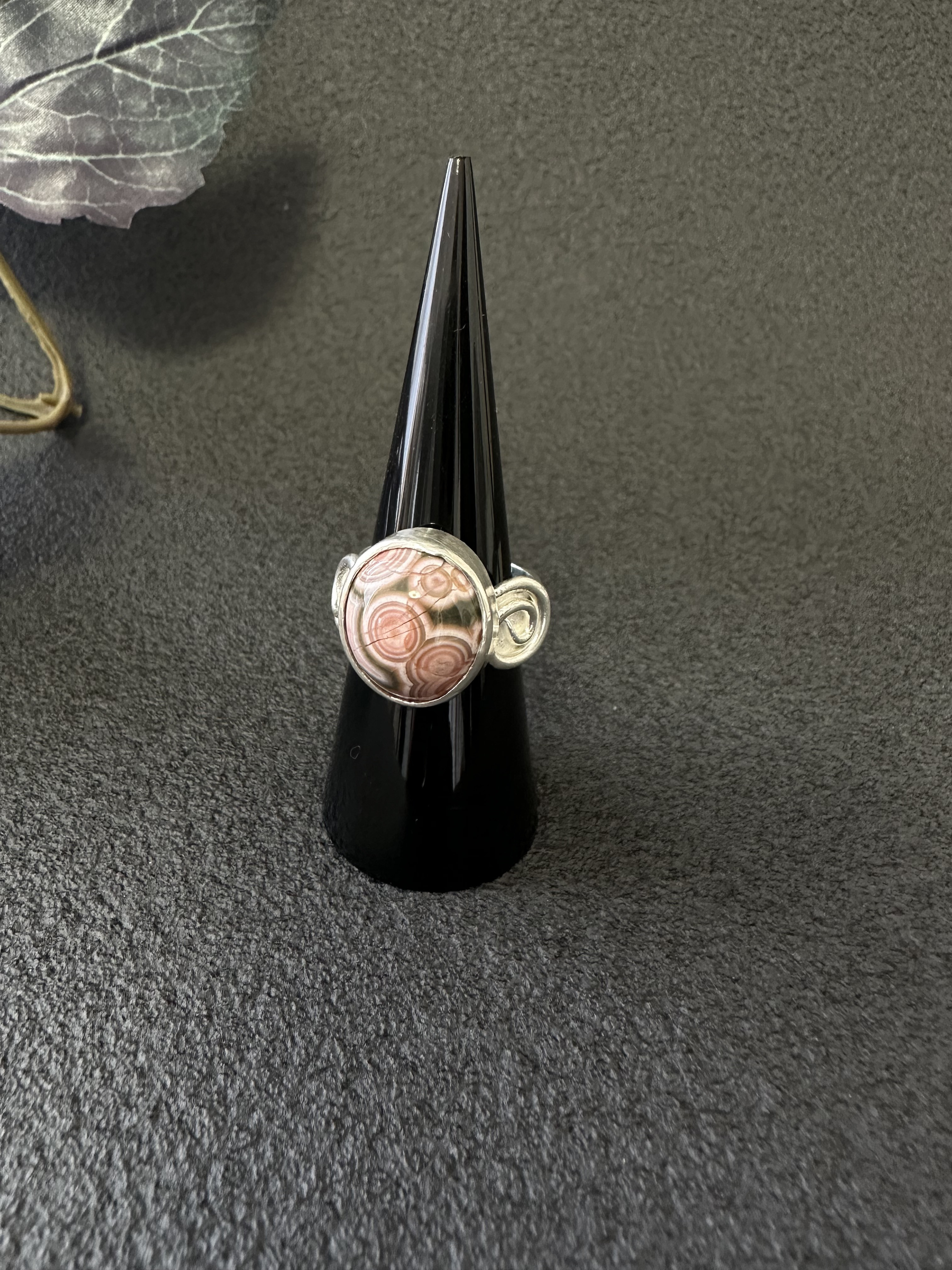 一点もの　おもしろ天然石のリング　ジャスパー