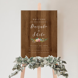 最短3日以内に発送可】シンプル ウッド ナチュラル ウェルカムボード