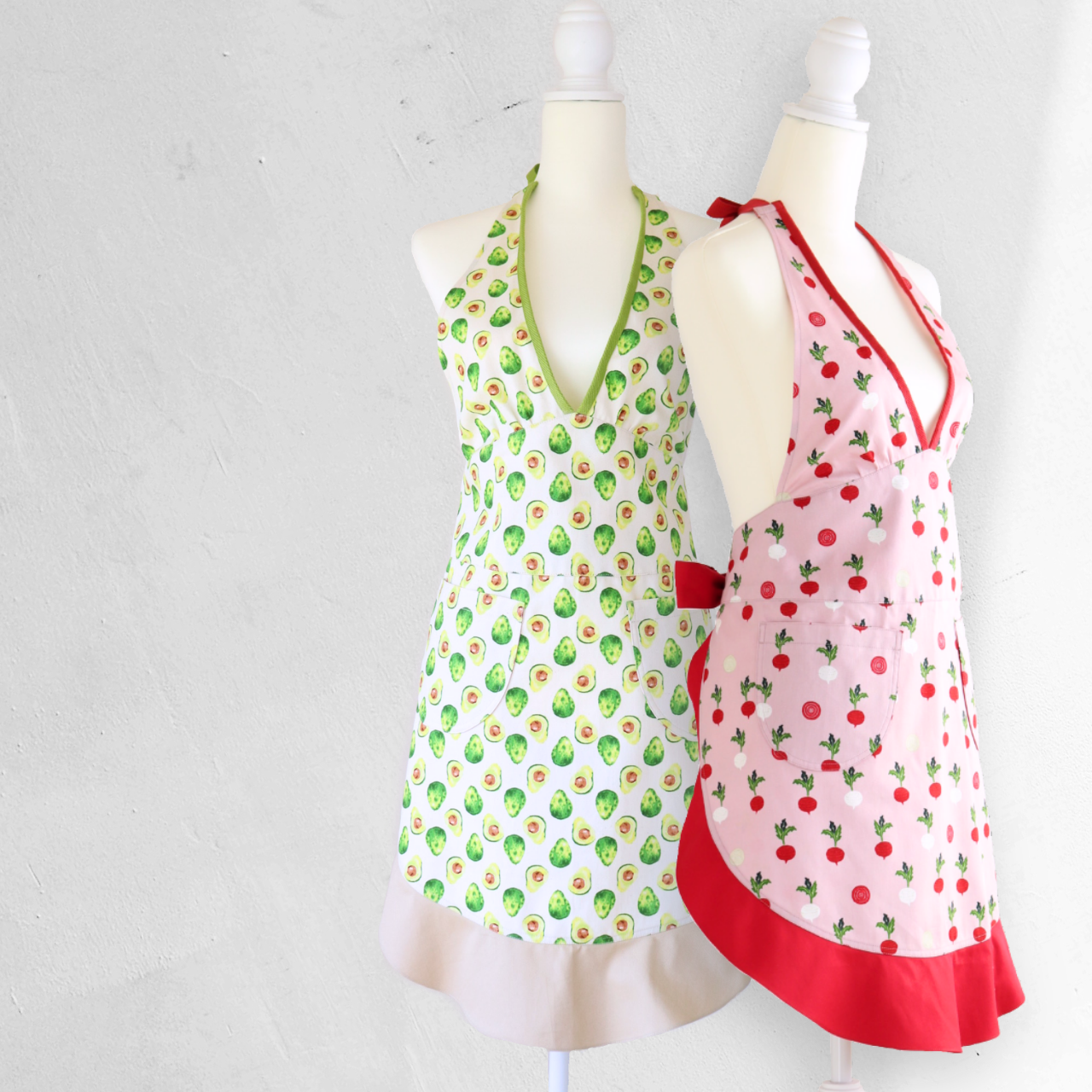 【SALE!】野菜柄ドレスエプロン