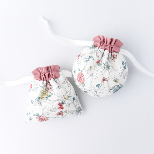 みい様 オーダー 両面巾着 ロゴ入り巾着】100枚プリント代込み／生地