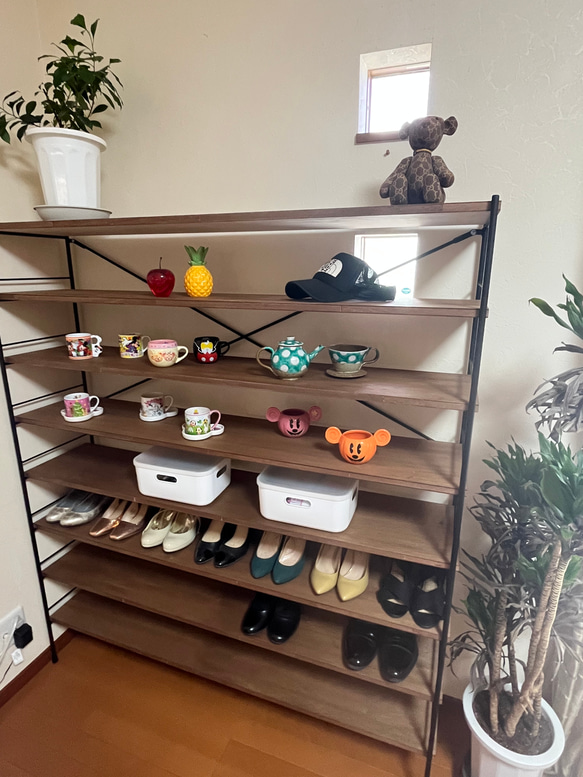 アイアンシューズラック9段ワイド アイアンシューズラック9段ワイド 【公式通販】