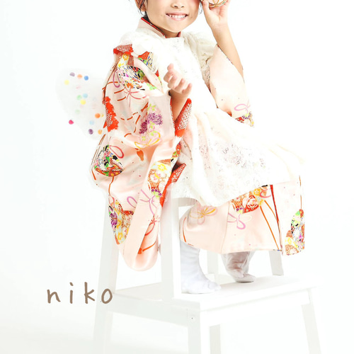 七五三 3歳さん 可愛いレースの被布エプロン 子供服 niko 通販 七五三 3歳さん 可愛いレースの被布エプロン 子供服 niko 通販
