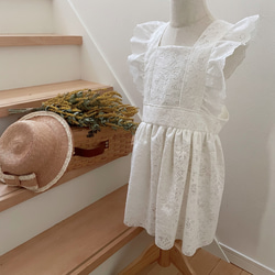 七五三 3歳さん 可愛いレースの被布エプロン 子供服 niko 通販