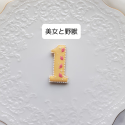 【８つのプリンセスから選べる♡】プリンセスライン♡数字アイシングクッキー♡ お誕生日 記念日 ウェディング 2枚目の画像