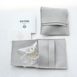 アール・デコヴィンテージガラスのイヤーカフ［ナイアガラ］透明/クリア/片耳用　pag042 14枚目の画像