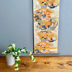 インテリア　額縁　鶴　縁起物　アンティーク　着物 717570c79dfa44e7ad600c66510dc3