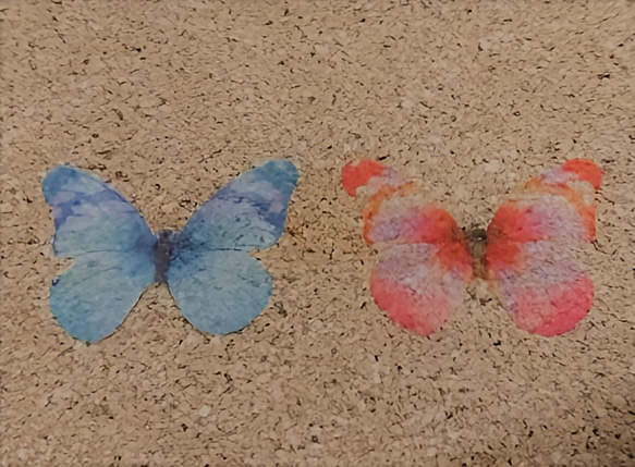 ハーバリウム コースター(蝶々) 2枚目の画像