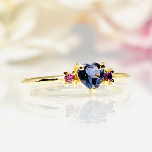 天然 アメジスト ダイヤモンド K18 Pt900 コンビ ダイヤ リング 指輪 アメジスト Pt900 K18 ダイヤ入り リング 指輪 プラチナ 18金