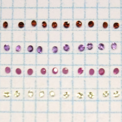 天然石１ミリ　ラウンドカットルース　４種ｘ10個　アソートセット 3枚目の画像