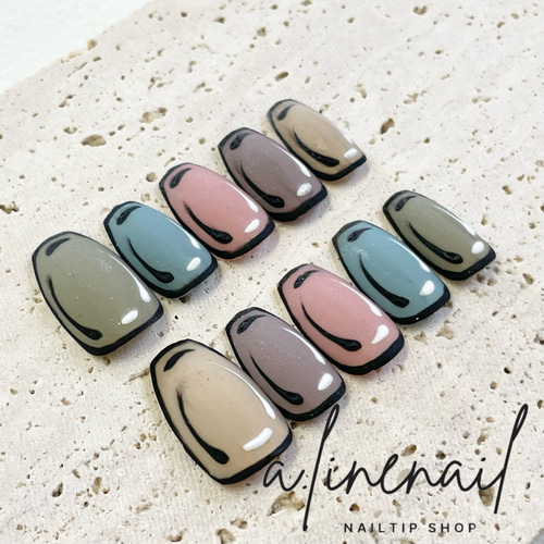 コミックネイル/ネイルチップ/マット ネイルチップ（つけ爪） a.line