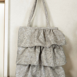 ハンドメイド ♡ フリルバッグ フリフリトート セレモニーバッグ