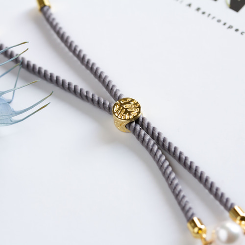 グレー系真珠ブレスレット 約20cm WEB限定】淡水真珠 ネックレス7.0-7.5mm グレー | 淡水真珠ネックレス