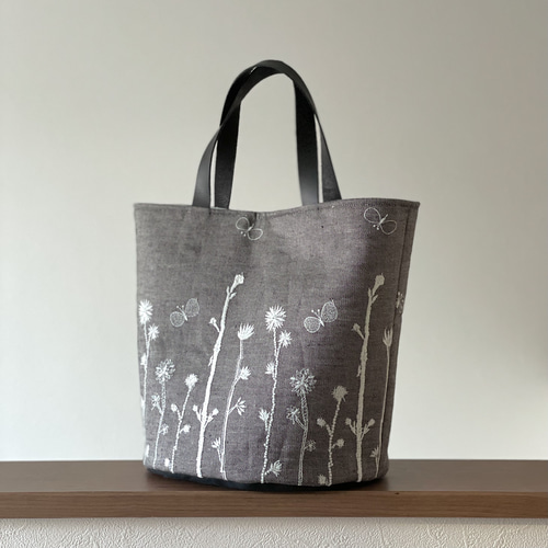 カーキ×インディゴ ⚮̈ミナペルホネン choucho ＋ noppara black