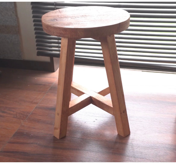 ☆ 丸椅子 三足 ヴィンテージ 古道具 スツール 古いリングスツール