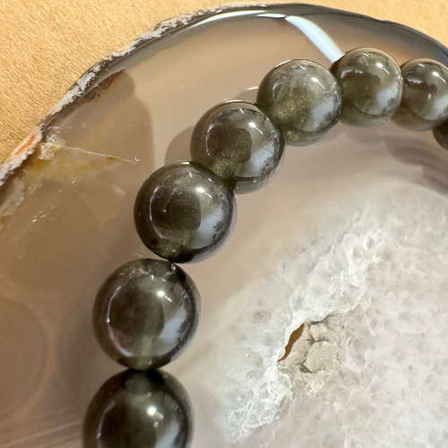 ブレスレット】【レア】スキャポライト～ブラウン～約7㎜