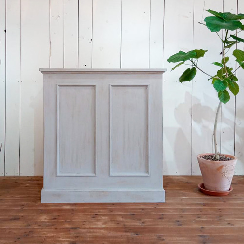 美容室ミニカウンター（W1000ブルーグレー） ネイルサロン 自宅サロン