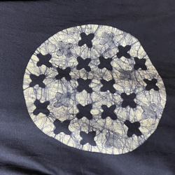 アジサイデザイン2　手染めTシャツ/S・M・L・XL 5枚目の画像