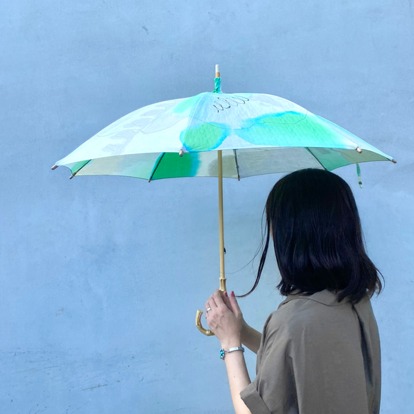 防紫外線手染遮陽傘 / 棉質遮陽傘 / Sukima 第10張的照片
