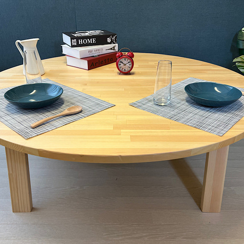 送料無料】 ローテーブル 丸形 120cm パイン ナチュラル 送料無料】 ローテーブル 丸形 120cm パイン ナチュラル