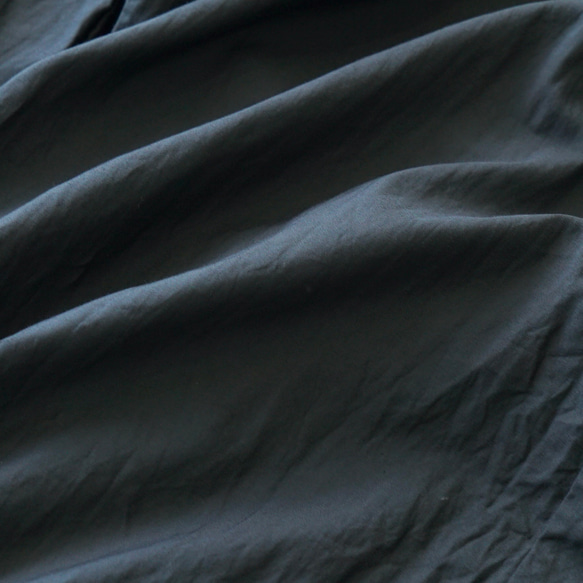 【福袋】透視長袍/波點藍+光面闊腿褲/黑色 第17張的照片