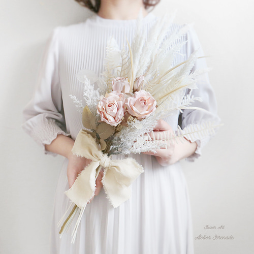 milky color bouquet アーティフィシャルフラワーブーケ milky color bouquet アーティフィシャルフラワーブーケ