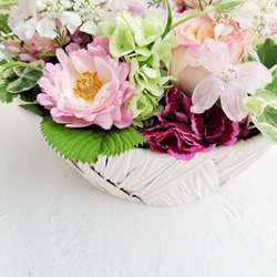 【  季節のテーブルアレンジメント 】 母の日  受注制作  生花  プレゼント ギフト 3枚目の画像