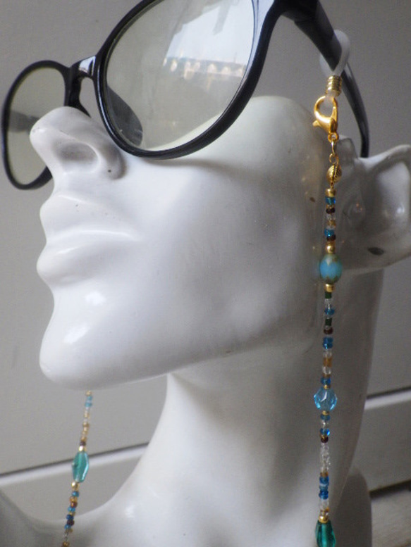 ☆4WAY☆Lagoon Lanyard Necklace II 長項鍊&amp;玻璃繩/眼鏡/面具架 第15張的照片