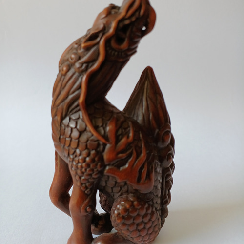 根付 麒麟 彫刻 散髪屋のおっさん 通販 15858990｜Creema(クリーマ