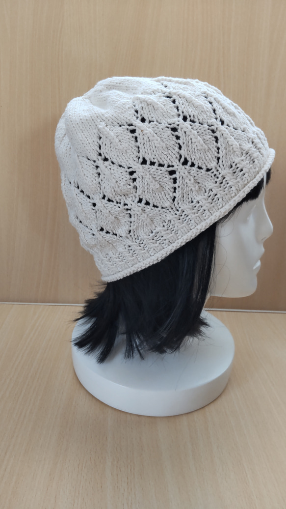 ◎受注製作 春夏用手編み帽子 ニット帽・ビーニー はちまつ 通販
