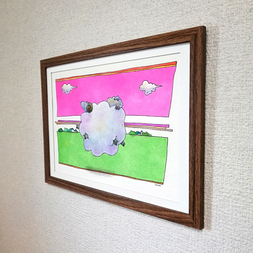 羊の親子 イラスト原画 イラスト takaakikaji 通販 15859181｜Creema