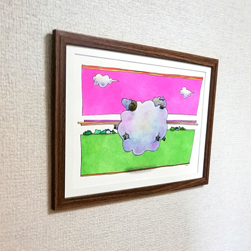羊の親子 イラスト原画 イラスト takaakikaji 通販 15859181｜Creema
